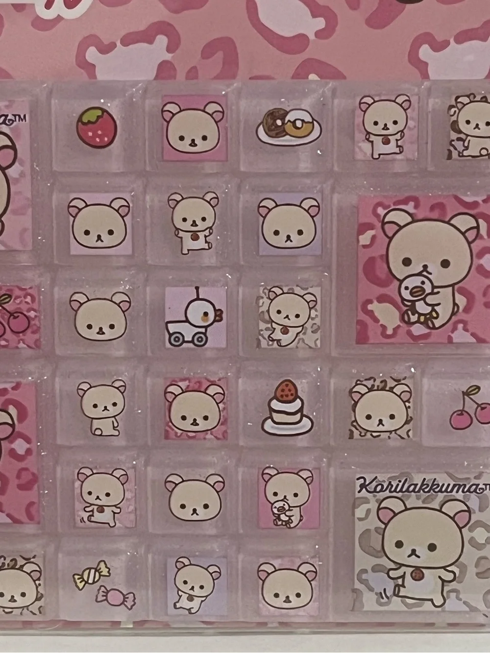 Rilakkuma-Korilakkuma Leopard Style Tile Stickers